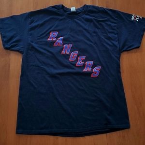 Men’s New York Rangers 2022 Playoffs T-Shirt Size XL Navy Blue